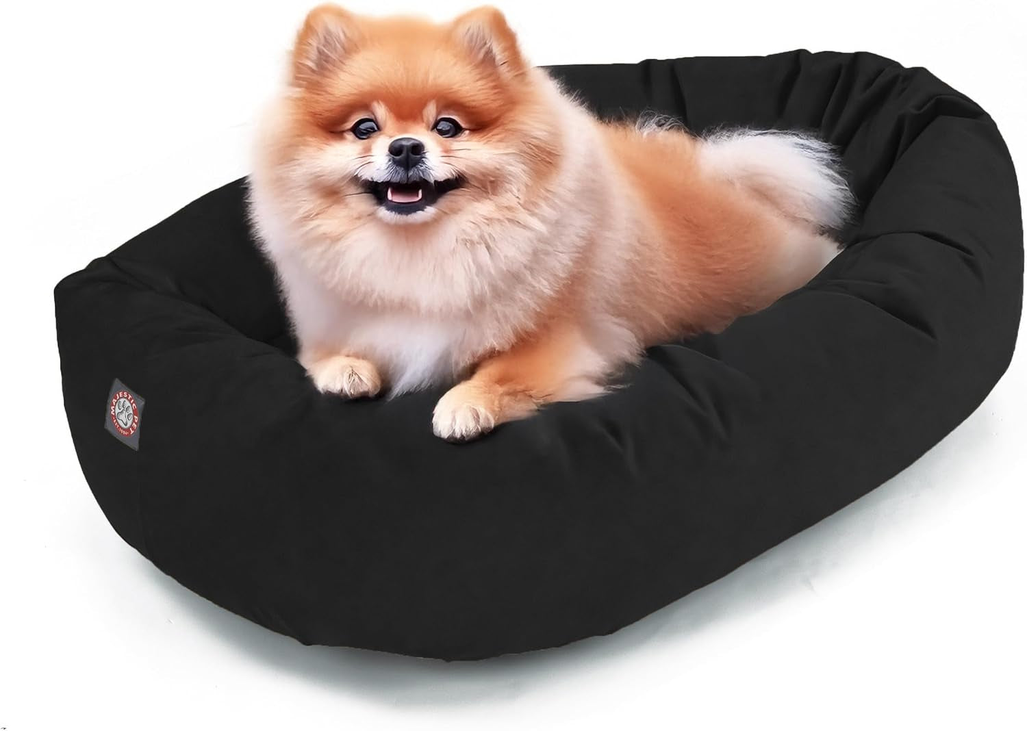 majestic-pet-32-inch-suede-calming-dog-bed-washable-cozy-soft-round-dog-bed-with-spine-support-for-dogs-to-rest-their-head-fluffy-donut-dog-bed-32x23x7-inch-round-pet-bed-medium-sage