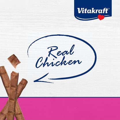 Vitakraft Purrsticks Meaty Cat Sticks - Chicken - Segmented and Breakable Meatstick - Deliciously Tender, 6 Count (Pack of 1)3