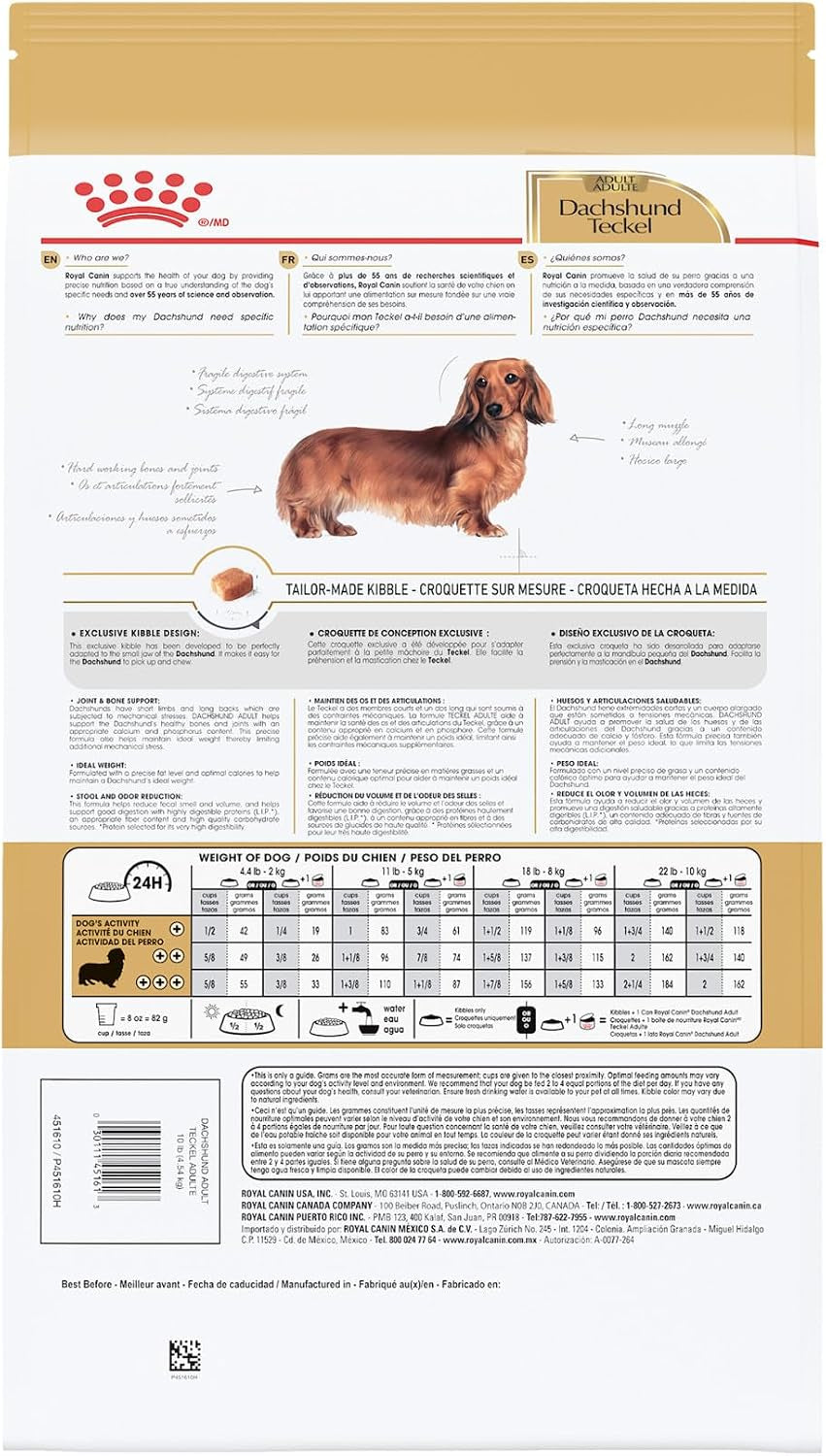 royal-canin-breed-health-nutrition-dachshund-adult-dry-dog-food-10-lb-bag-specialized-kibble-shape-supports-joint-and-bone-health-promotes-healthy-weight-complete-and-balanced-nutrition