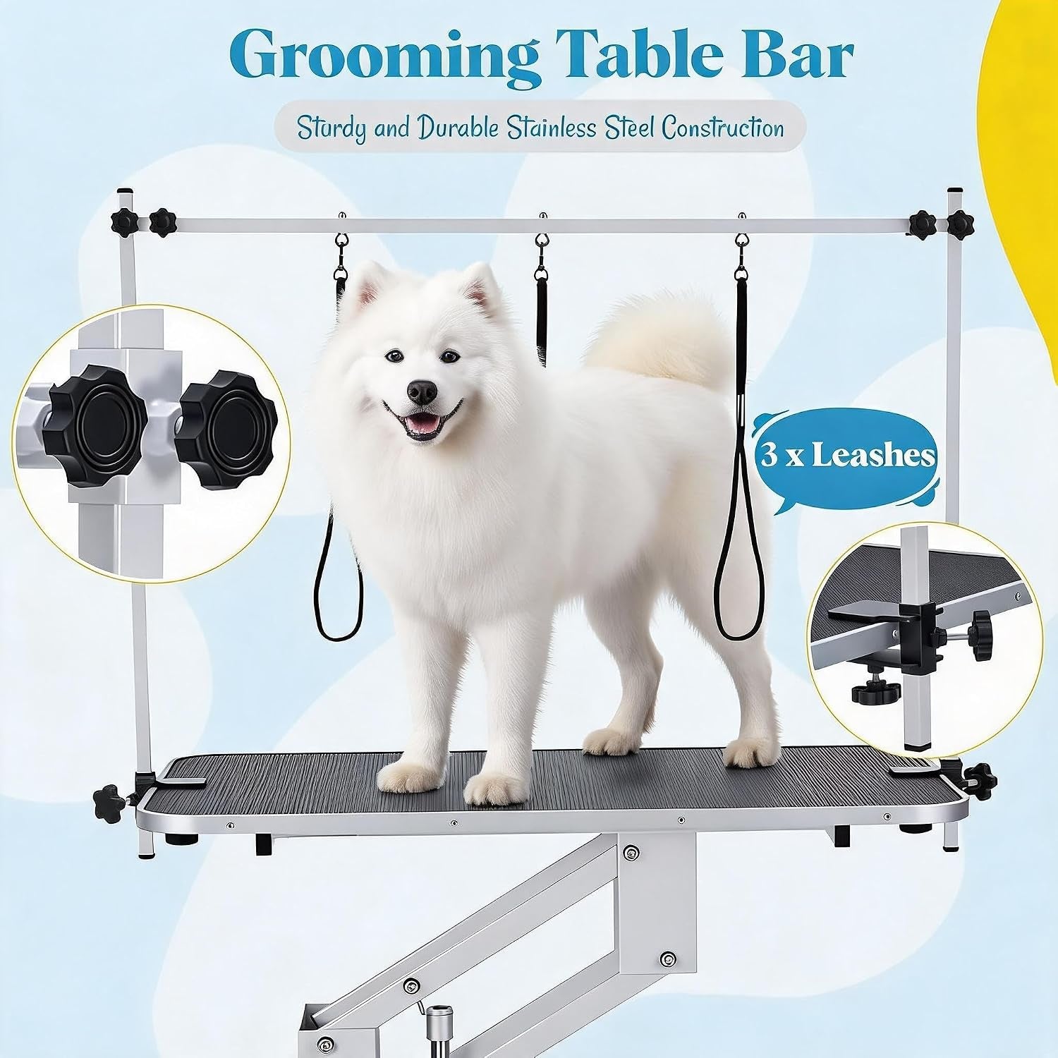 garveelife-43-3-hydraulic-dog-grooming-table-for-pet-heavy-duty-structural-hydraulic-max-load-350lbs-professional-pet-grooming-table-with-adjustable-overhead-arm-noose-height-range-22-39-white