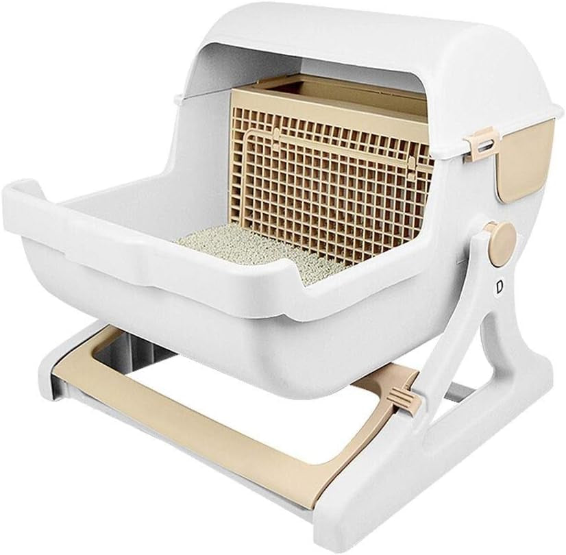 dog-potty-training-toilet-cat-litter-pot-semi-automatic-extra-large-toilet-semi-closed-new-pet-supplies-anti-splashing