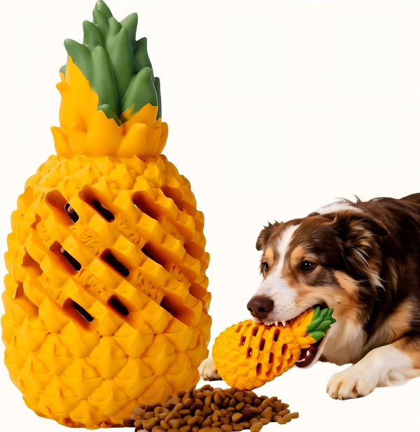 Indestructible Pineapple Dog Toy - Gaint Aggressive Chewers Training | Heavy Chew, Treat Dispenser, Power Chewer, Durable Puzzle, Tough Interactive, Easy Clean1