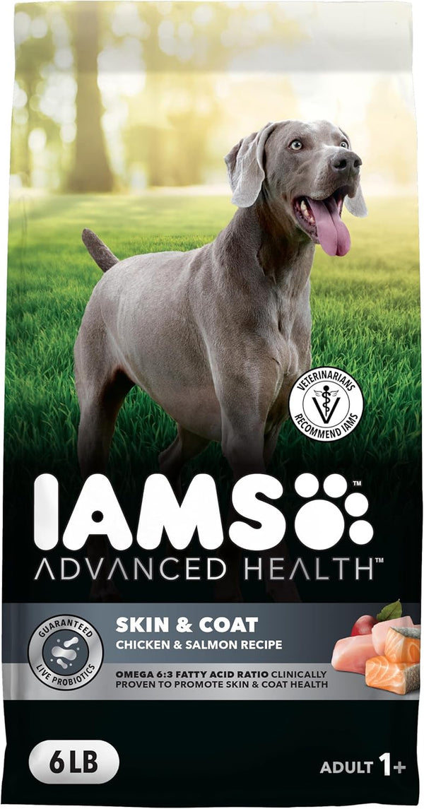 IAMS Advanced Health Skin & Coat Dry Dog Food, Chicken & Salmon, 27 Lb | Vet-Recommended, Omega 6:3 Fatty Acids, Zinc & Vitamin E, Real Chicken #1 Ingredient, Real Salmon, No Artificial Flavors14