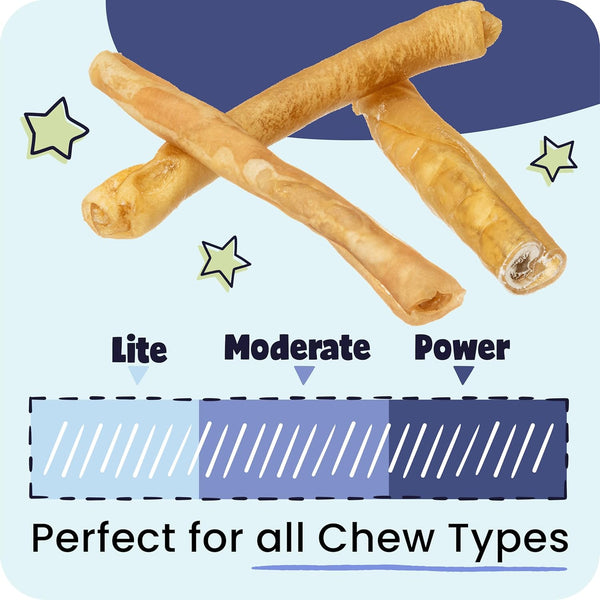 Pawstruck Natural Large 12" Beef Collagen Sticks for Dogs – Long-Lasting Rawhide Alternative, High Protein Treats with Chondroitin & Glucosamine – 5 Pack8