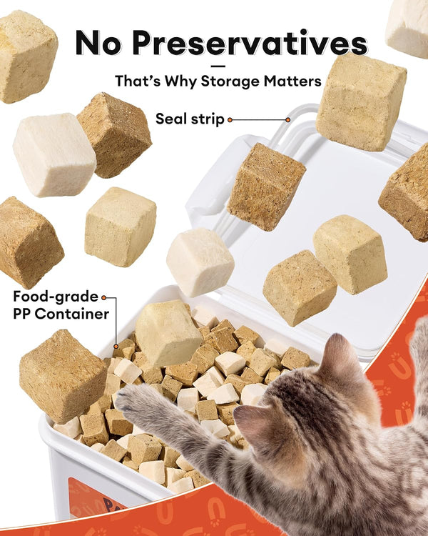 3-In-1 Freeze-Dried Mixed Liver Treats for Dogs & Cats, 17.63 Oz, Beef Liver, Chicken Liver & Chicken, Single-Ingredient Proteins, Meal Topper, Resealable Bag2
