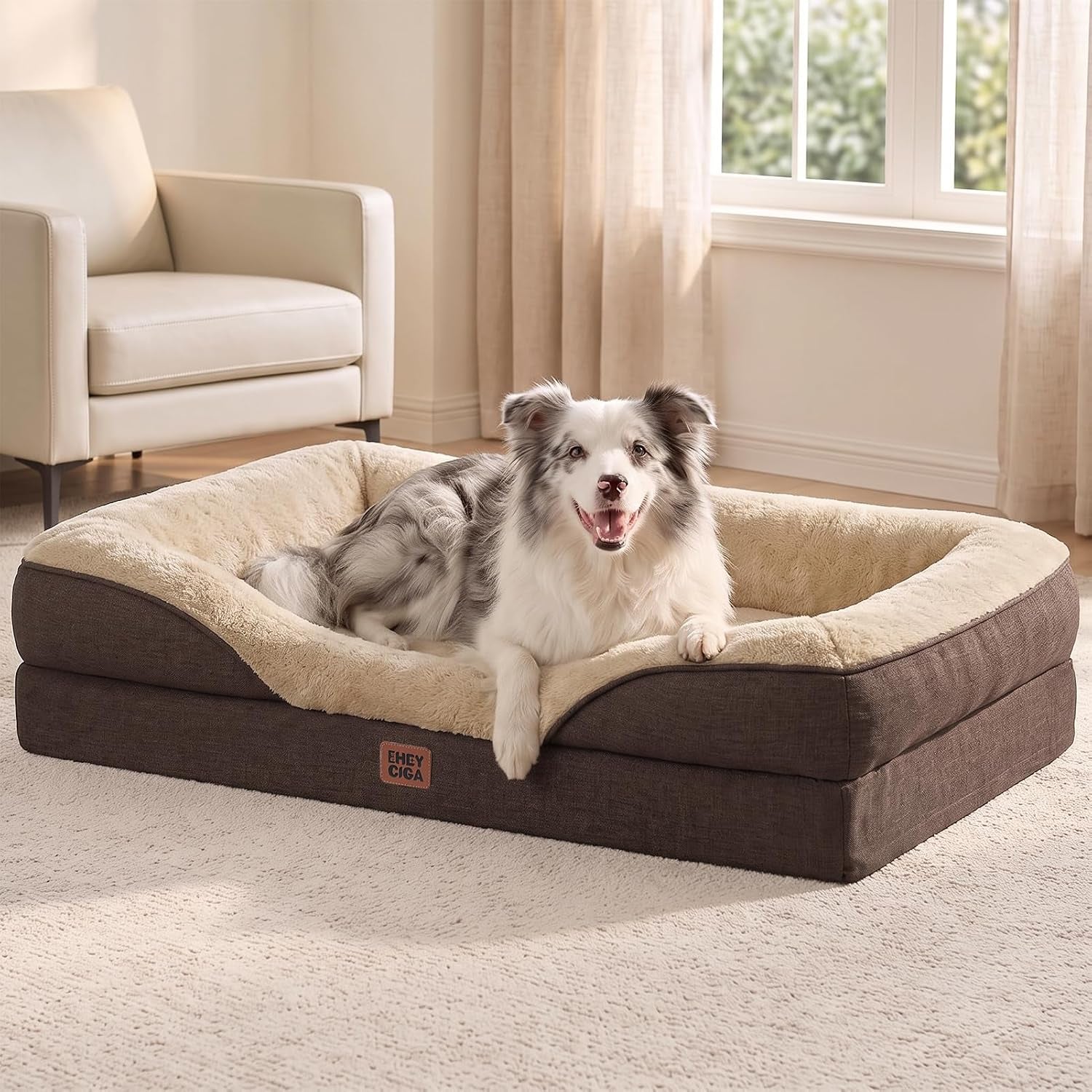 eheyciga-orthopedic-xl-dog-bed-for-large-sized-dog-42x30-inch-extra-large-memory-foam-dog-couch-bed-with-sides-waterproof-liner-washable-removable-cover-bolster-pet-sofa-grey