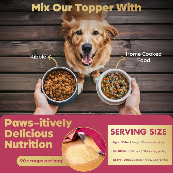 Beef Organ Bone Broth Meal Topper for Dogs - 100% Grass Fed - by Brothhh | Veterinarian Approved, Non-Gmo, No Fillers, Supports Immunity, Joint & Heart Health, Vision & Vitality2