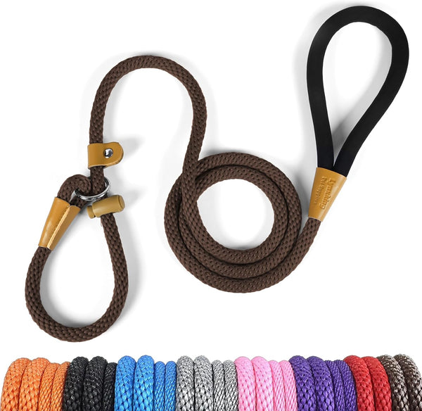 Lynxking Dog Leash Slip Lead 5 6 8 FT Dog Training Leash Strong Heavy Duty Rope No Pull Training Lead Leashes for Dogs17