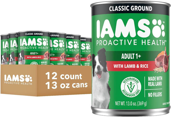 IAMS Proactive Health Ground Wet Dog Food, Chicken, 13 Oz, 12 Pack | Made with Real Chicken, Omega-6 for Skin & Coat, No Fillers or Artificial Flavors, 100% Complete & Balanced Adult Maintenance15