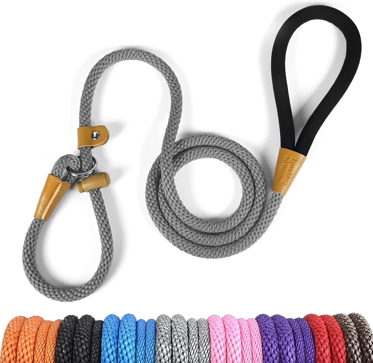 lynxking-dog-leash-slip-lead-5-6-8-ft-dog-training-leash-strong-heavy-duty-rope-no-pull-training-lead-leashes-for-dogs