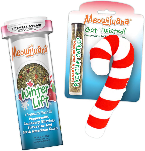 Meowijuana Winter Lift Catnip Blend | High-Potency, Hand-Harvested | Organic Hand-Harvested North American Catnip Blend for Cats; Fine-Ground for Toys, Beds & Scratchers; Play or Calm19