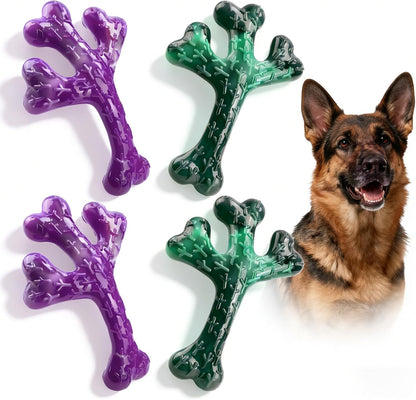 Frienhund 2-Pack Indestructible Dog Chew Toys for Aggressive Chewers | Textured Cactus with Grooves for Peanut Butter & Yogurt, Beef Nylon Bones for Large Dogs 20-90 Lbs, Easy Chew & Long Lasting11
