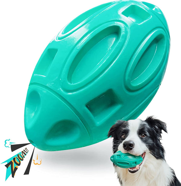 EASTBLUE Squeaky Dog Toys for Aggressive Chewers: Rubber Puppy Chew Ball with Squeaker, Almost Indestructible and Durable Pet Toy for Medium and Large Breed10