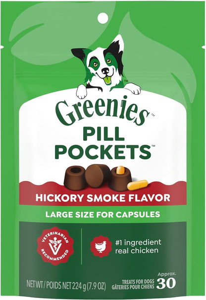 Greenies Pill Pockets Large Size Dog Treats, Peanut Butter, 15.8 Oz | Vet-Recommended, Capsule Size, Low Calorie, Odor Masking, Stress- and Mess-Free Medication Experience21