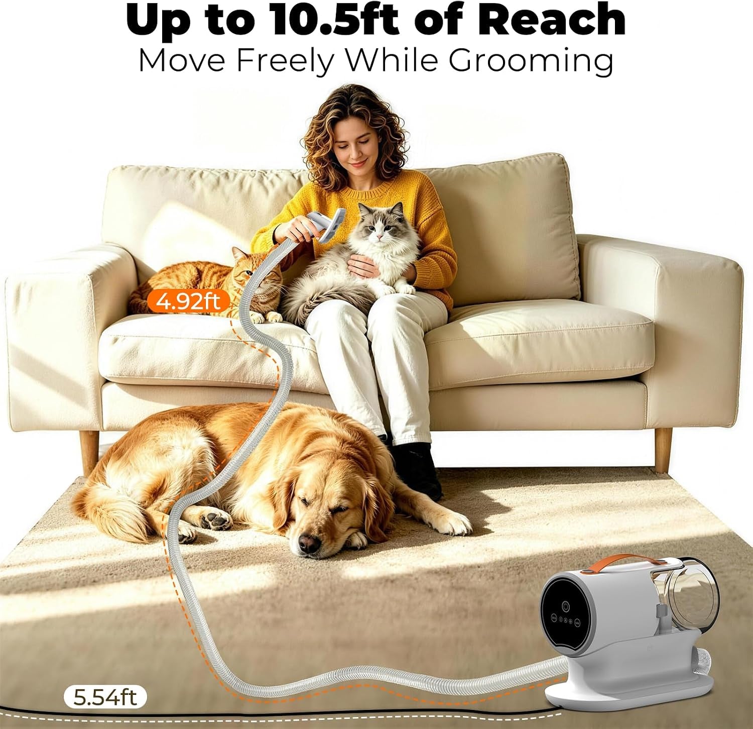 dog-grooming-vacuum-kit-12000pa-pet-hair-vacuum-with-clipper-2l-dust-cup-low-noise-5-in-1-grooming-kit-with-clipper-cleaning-brush-for-home-shedding-and-trimming-pg100
