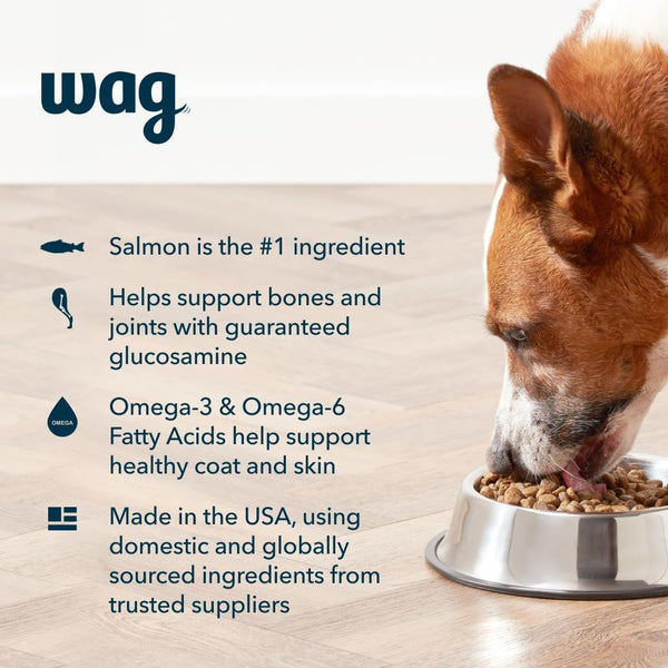 Amazon Brand - Wag Wholesome Grains Dry Dog Food with Salmon and Brown Rice, 30 Lb Bag (Pack of 1)3