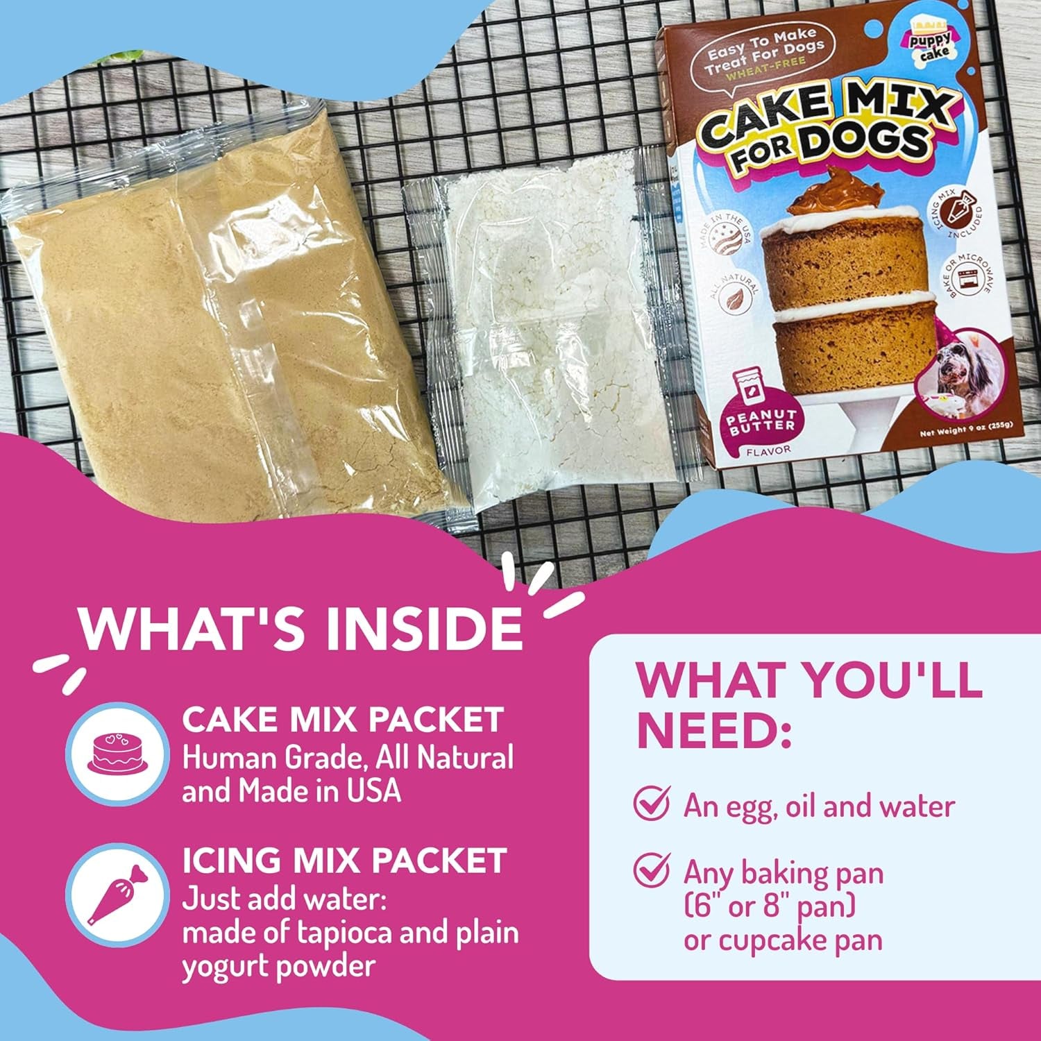 puppy-cake-peanut-butter-dog-birthday-cake-mix-with-icing-wheat-free-easy-to-bake-microwave-natural-ingredients-made-in-the-usa