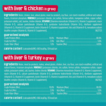 Purina Friskies Wet Cat Food Variety Pack, Tasty Treasures Prime Filets (With Ocean Fish and Tuna, with Chicken and with Turkey) - 5.5 Ounce (Pack of 12)8