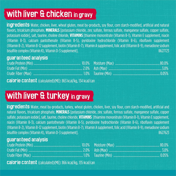 Purina Friskies Wet Cat Food Variety Pack, Tasty Treasures Prime Filets (With Ocean Fish and Tuna, with Chicken and with Turkey) - 5.5 Ounce (Pack of 12)8