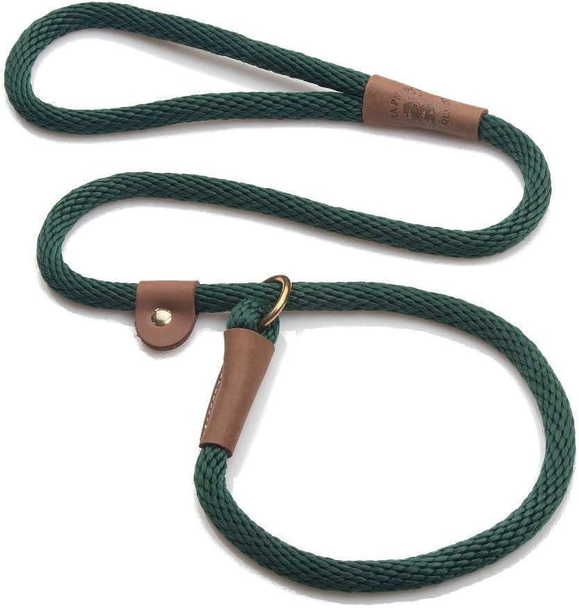 mendota-pet-slip-leash-dog-lead-and-collar-combo-made-in-the-usa-mocha-3-8-in-x-6-ft-for-small-medium-breeds