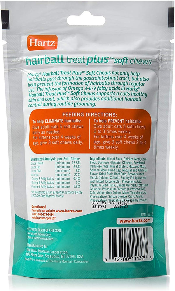 Hartz Hairball Remedy plus Chicken Flavored Soft Chews for Cats and Kittens2