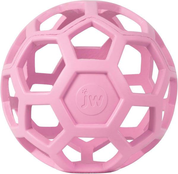 JW Pet Hol-Ee Roller™, Dog Toy Puzzle Ball, Natural Rubber, Small (3 Inch Diameter), Pink6