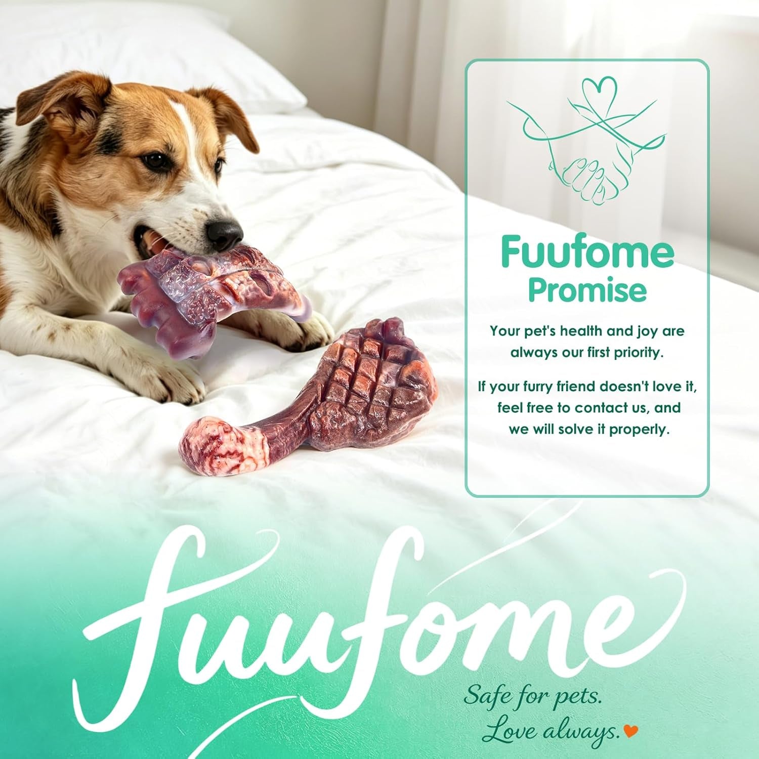 fuufome-dog-chew-toys-for-aggressive-chewers-large-dogs-tough-nylon-bone-indestructible-hard-power-chewing-teeth-cleaning-textures-to-keep-them-busy-2-pack-steak-ribs-toy-for-20-100-lbs-dogs