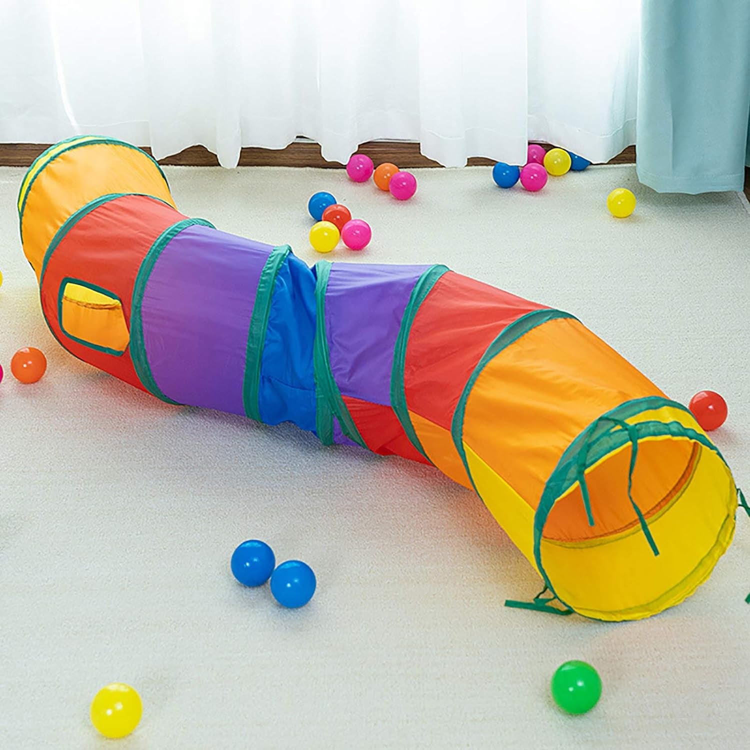 icagy-cat-tunnel-toys-for-indoor-cats-kittens-rabbits-pet-toy-play-tunnels-interactive-crinkle-pop-up-tunnel-toys-relieve-cat-boredom-rainbow-47-shape-s