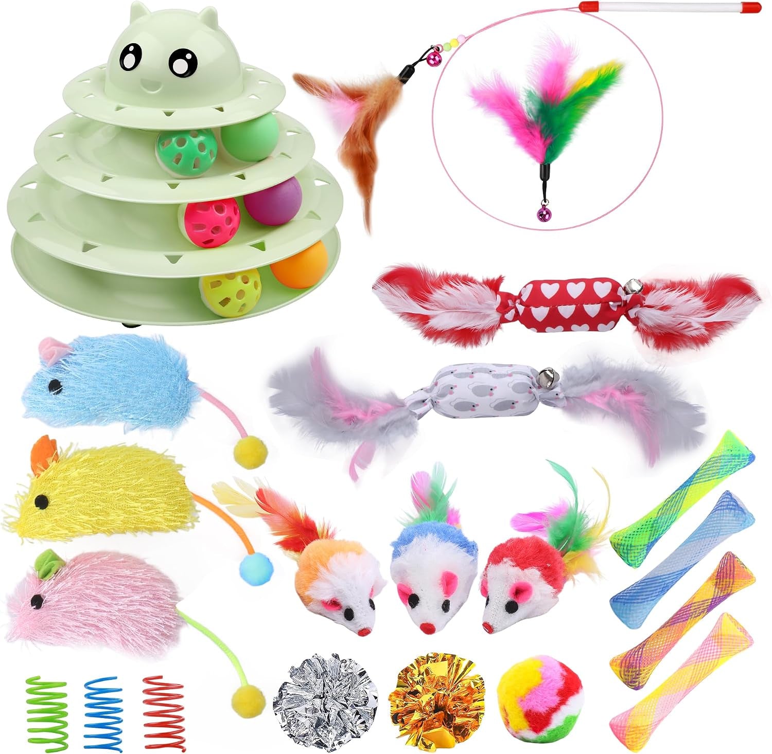 upsky-cat-toy-roller-3-level-turntable-cat-toys-balls-with-six-colorful-balls-interactive-kitten-fun-mental-physical-exercise-puzzle-kitten-toys