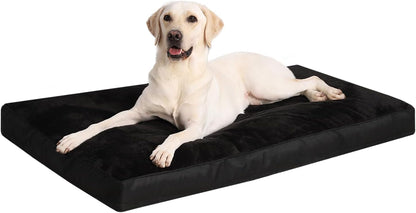Dog Crate Bed Waterproof Deluxe Plush Dog Beds with Removable Washable Cover Anti-Slip Bottom Pet Sleeping Mattress for Large, Medium, Jumbo, Small Dogs, 41 X 27 Inch, Gray16