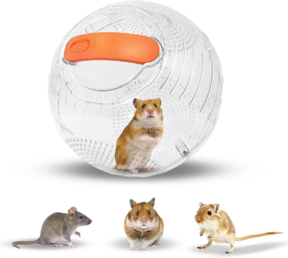 Clear Hamster Exercise Ball 7” – Pet Rat Accessories | Sturdy Dwarf Hamster Ball for Safe, Active Play – Ventilated Small Animal Toys for Gerbils, Mice & Other Small Pets1