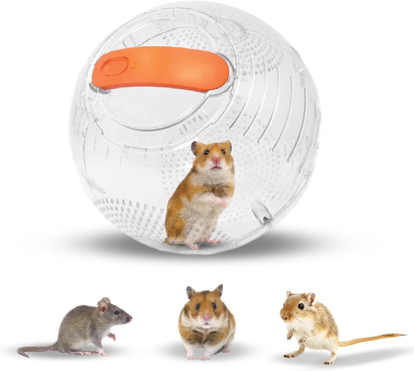 Clear Hamster Exercise Ball 7” – Pet Rat Accessories | Sturdy Dwarf Hamster Ball for Safe, Active Play – Ventilated Small Animal Toys for Gerbils, Mice & Other Small Pets1