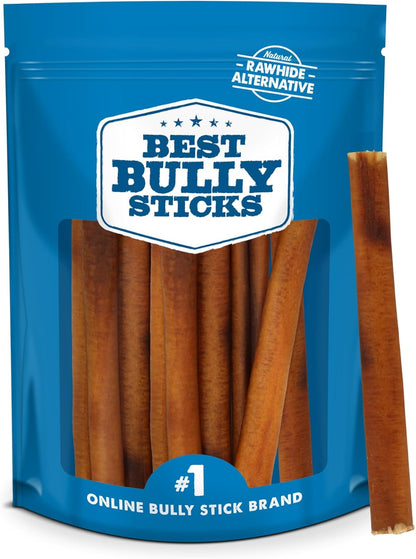 Best Bully Sticks 4 Inch Bully Sticks for Dogs - 8 Oz (Pack of 1) - Natural Grass-Fed Dog Treats Small Breed, Grain and Rawhide-Free, Perfect for Small or Young Canines5