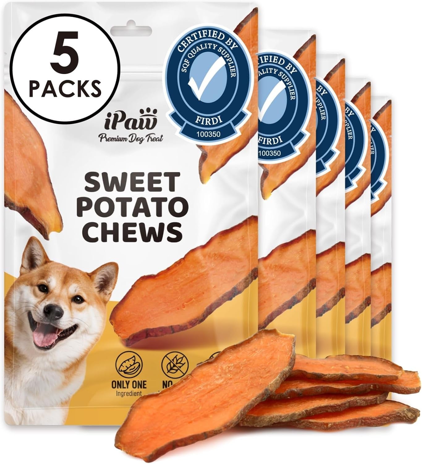 ipaw-sweet-potato-dog-treats-sqf-certified-production-process-dog-chew-human-grade-single-ingredient-rawhide-alternative-dog-treats-for-vegetarian-hypoallergenic-easy-to-digest