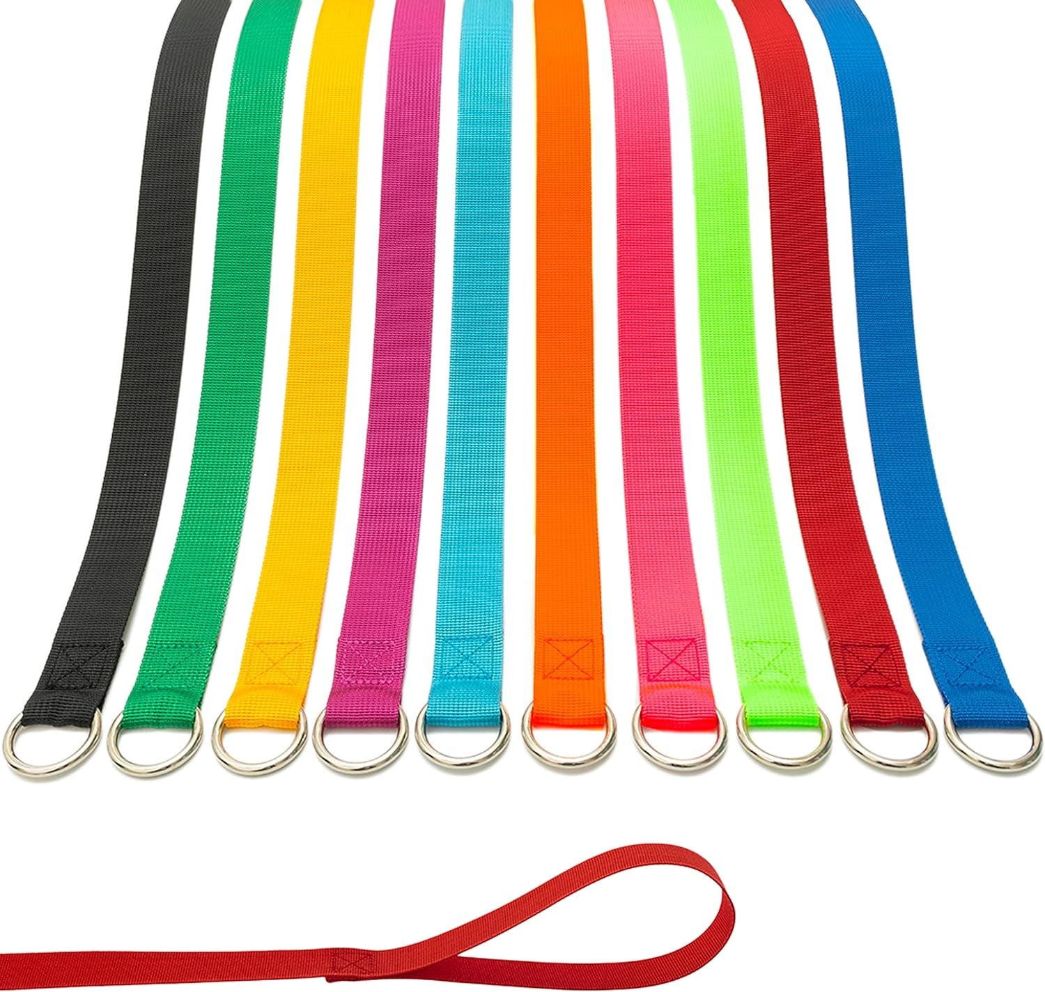slip-lead-dog-leash-10-pack-colorful-6-ft-pet-leashes-with-o-ring-bulk-slip-leads-for-small-medium-large-dogs-walking-training-grooming-shelter-use