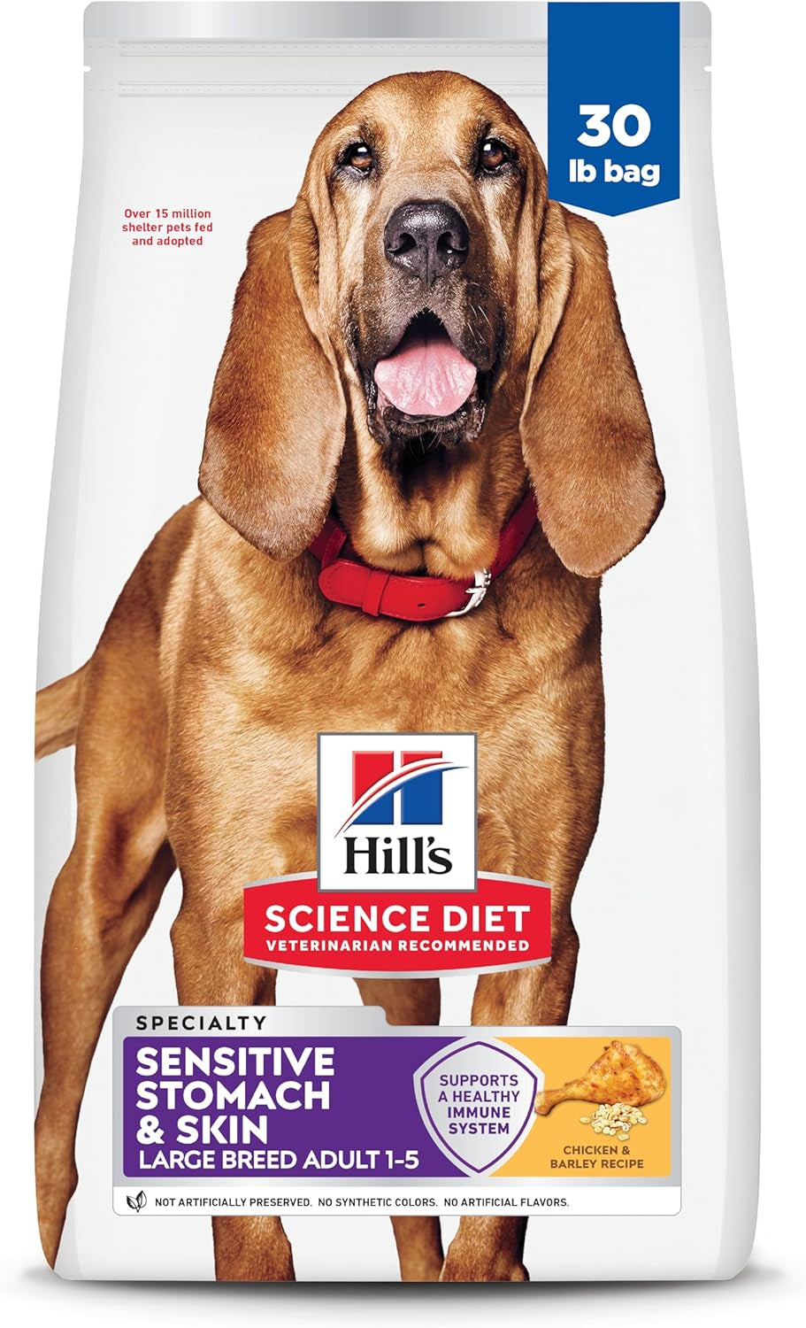 hills-science-diet-sensitive-stomach-skin-large-breed-dry-dog-food-1-veterinarian-recommended-adult-formula-chicken-recipe-30-lb-bag
