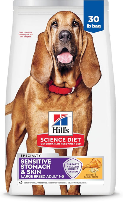 Hill'S Science Diet Sensitive Stomach & Skin Large Breed Dry Dog Food | #1 Veterinarian Recommended, Adult Formula, Chicken Recipe, 30 Lb. Bag1