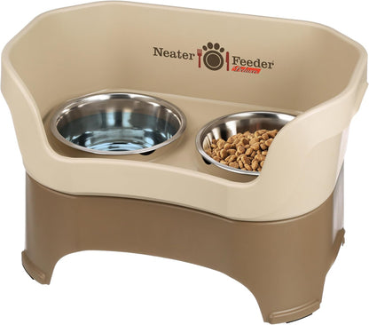 Neater Pet Brands Neater Feeder Deluxe Mess Proof Dog Bowls Elevated for Large Dogs over 40 Lbs, Made in USA, No Spill Raised Dog Food Bowl Stand Feeding Station, Food and Water Bowl Set, Black33