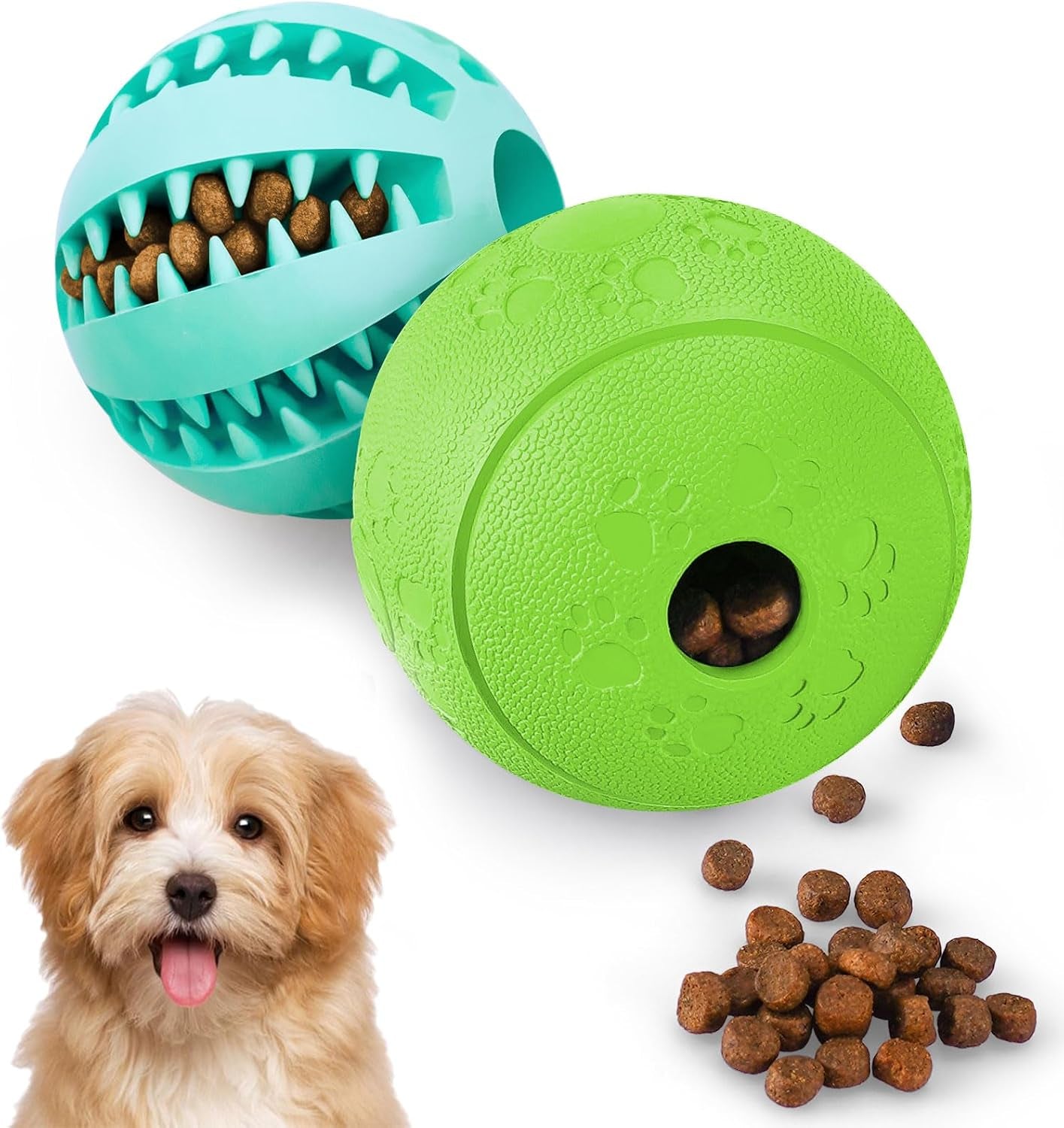 hippih-indestructible-squeaky-dog-toys-interactive-dog-balls-2-pack-chew-toys-for-aggressive-chewers-natural-rubber-puppy-toy-for-large-medium-dogs-tough-puppy-teething-toy-relieve-anxiety