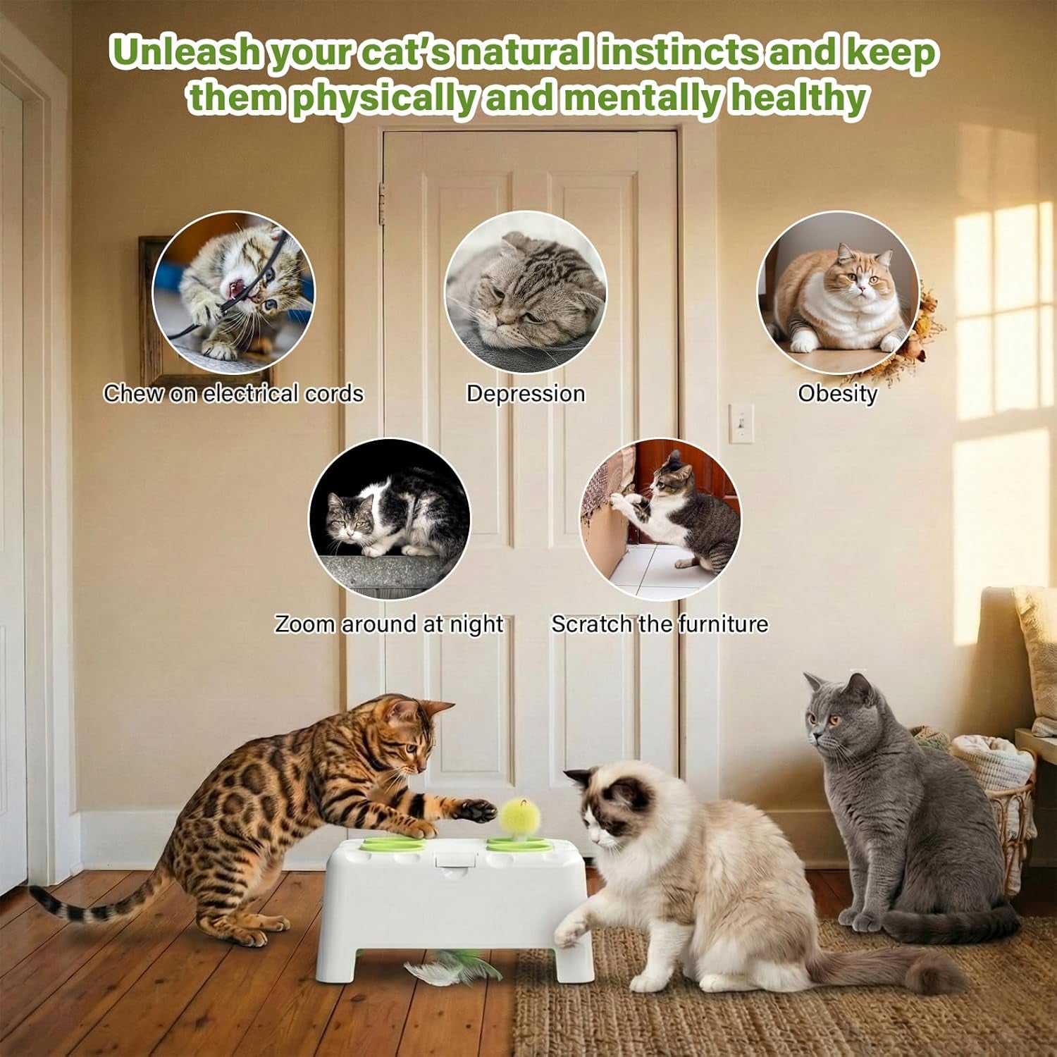 magic-house-interactive-cat-toy-with-3-modes-rechargeable-whack-a-mole-feather-toy-for-indoor-cats-4-holes-4-accessories