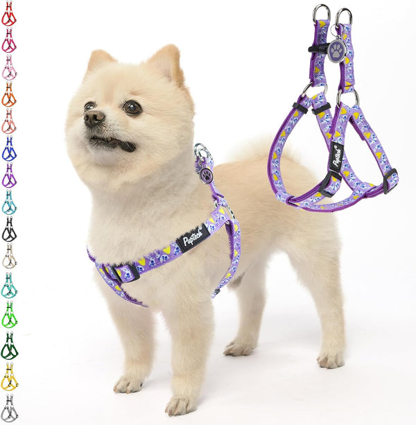 PUPTECK No Pull Dog Harness Soft Adjustable Basic Nylon Step in Puppy Vest Outdoor Walking with ID Tag51