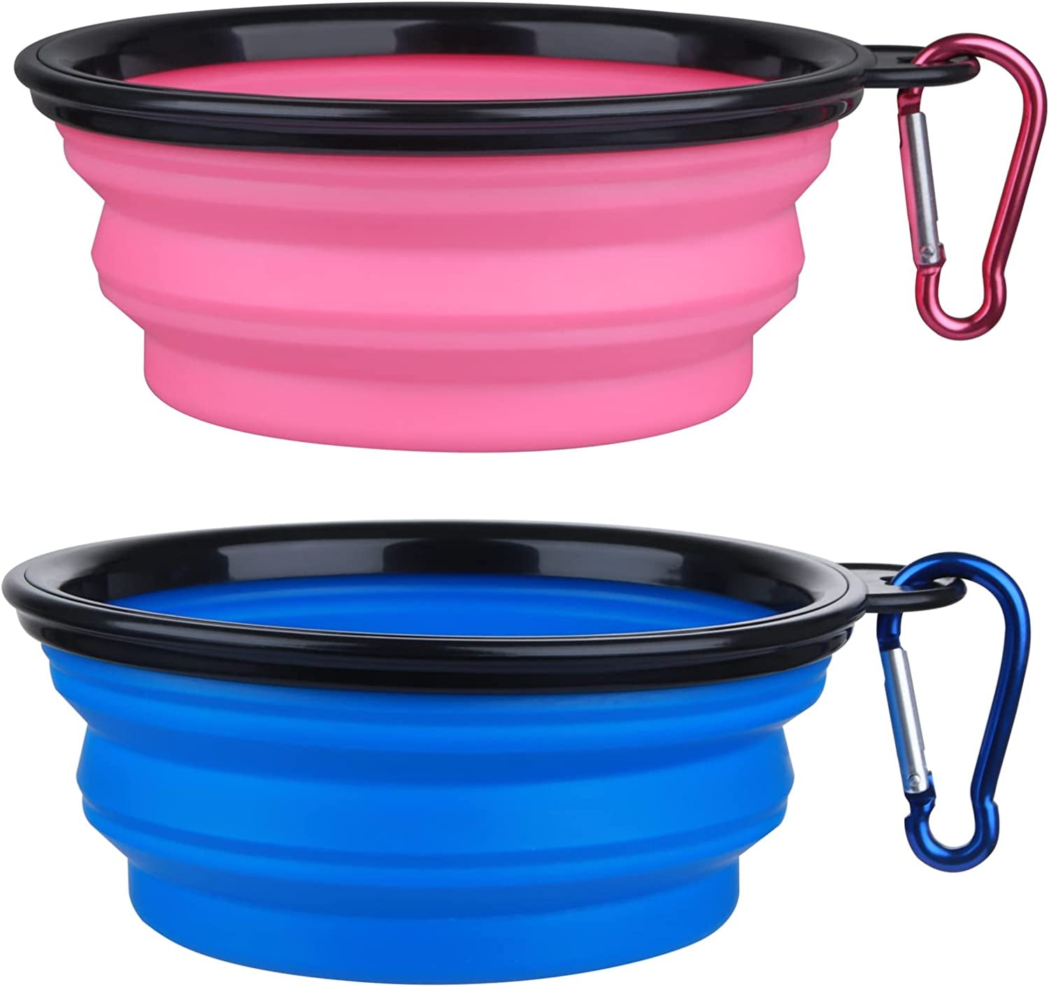 dog-bowl-pet-collapsible-bowls-2-pack-for-cats-dogs-portable-pet-feeding-watering-dish-for-walking-parking-traveling-with-2-carabiners-small-blue-green