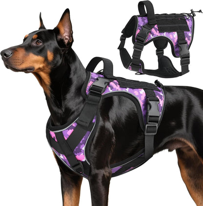 Vavopaw Dog Seat Belt Vest Harness for Car,2 in 1 Seatbelt Buckle | Soft Breathable Mesh,Adjustable Buckle,Nylon,Heavy Duty Pet Safety Seat Belts for Small Medium Large Pets,Black,L45