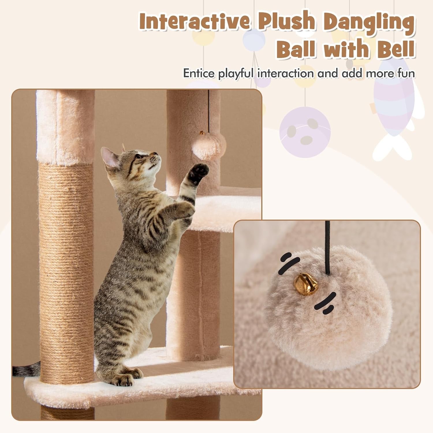 petsite-65-inch-cattail-cat-tree-tower-multi-level-cat-tower-with-natural-jute-scratching-posts-cat-bed-top-perch-dangling-balls-and-jumping-platforms-modern-tall-cat-tree-for-indoor-cats