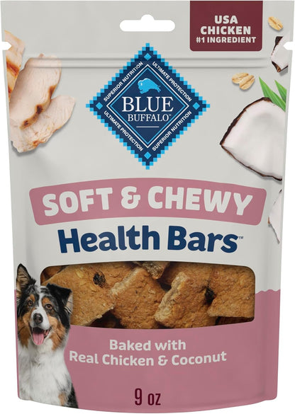 Blue Buffalo Soft & Chewy Health Bars, Baked with Real Chicken & Mixed Berries, Natural Dog Treats Enhanced with Vitamins and Minerals, 9 Oz. Bag14