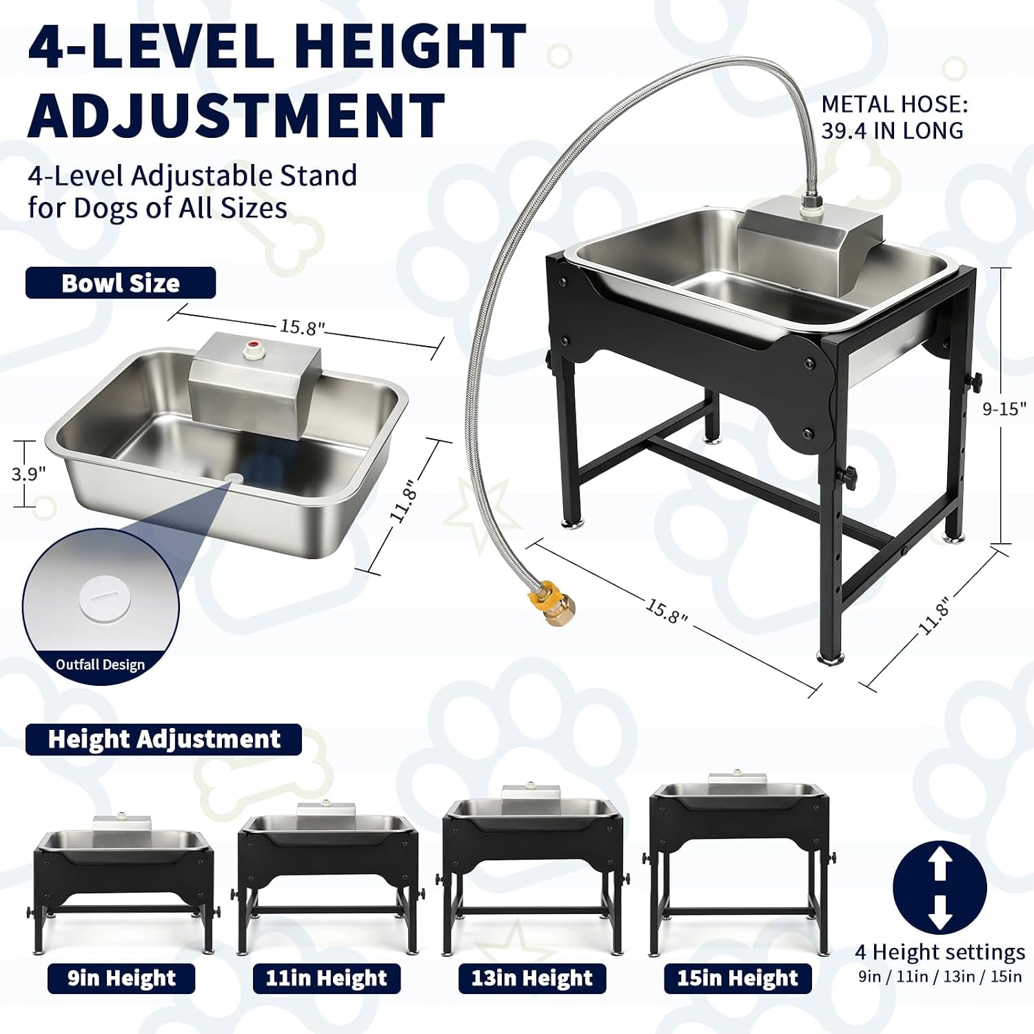 bwogue-3-gal-automatic-dog-water-dispenser-elevated-outdoor-bowl-for-dogs-automatic-water-dispenser-for-dogs-stainless-steel-pet-waterer-9-11-13-15-in-stand-float-valve-big-dogs-pets-livestock