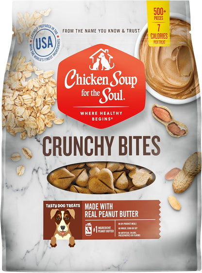 Chicken Soup for the Soul Pet Food Crunchy Bites Dog Treats, Chicken, 12 Ounce Bag | Soy, Corn & Wheat Free, No Artificial Flavors or Preservatives8