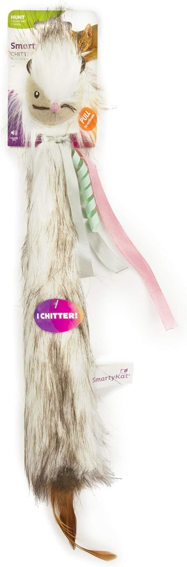 Smartykat Chickadee Chirp Electronic Sound Cat Toy, Contains Catnip, Battery Powered - Light Brown, One Size14