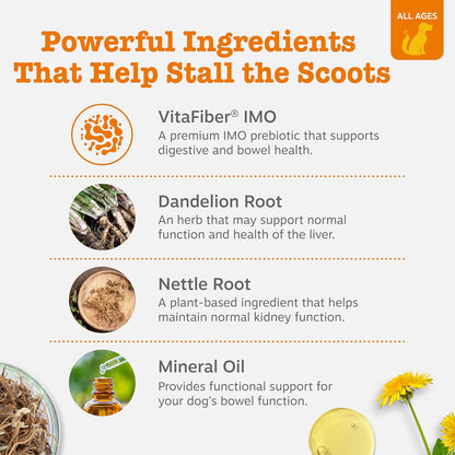 Zesty Paws Scoot Away Soft Chews - Healthy Bowel Function with Bromelain, Vita Fiber for Dogs, & Dandelion Root for Dog Digestive Support and Gut Health - 90 Soft Chews3