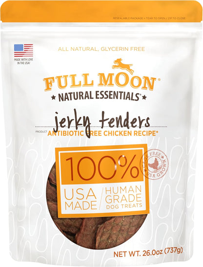 Full Moon® Chicken Jerky Tenders Dog Treats 26 Oz | Human Grade, No Corn, No Wheat, No Soy, Glycerin Free, Made in the USA1